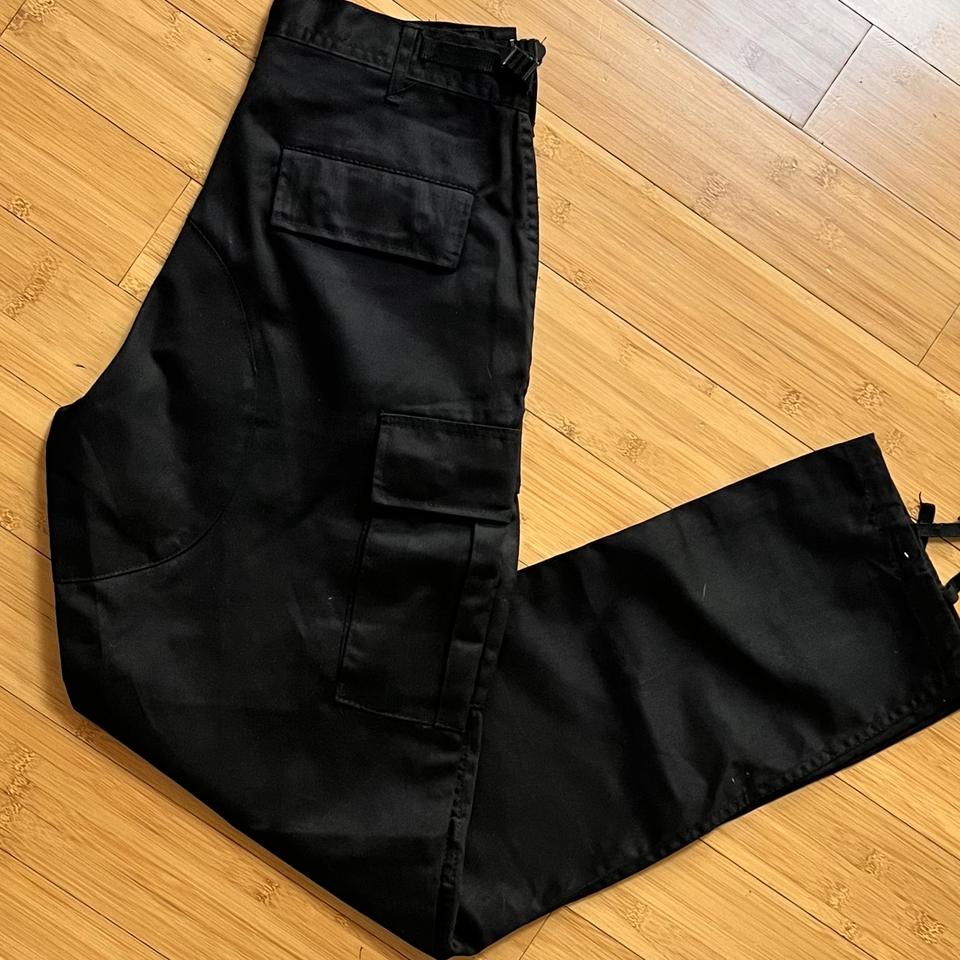 밀리터리 블랙 카고팬츠 W27 TO 31