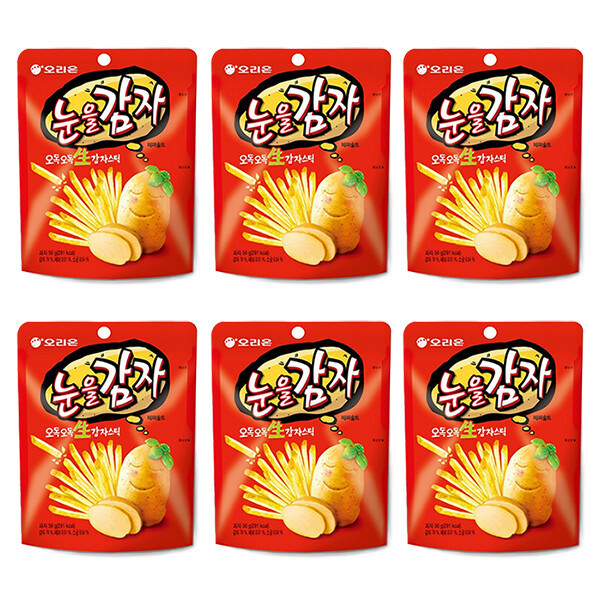 오리온 눈을감자 56g 6팩