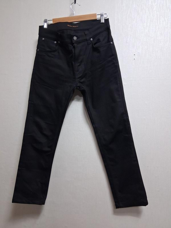Nudie Jeans 누디진 블랙 데님팬츠 슬랙스 남성 29 30 