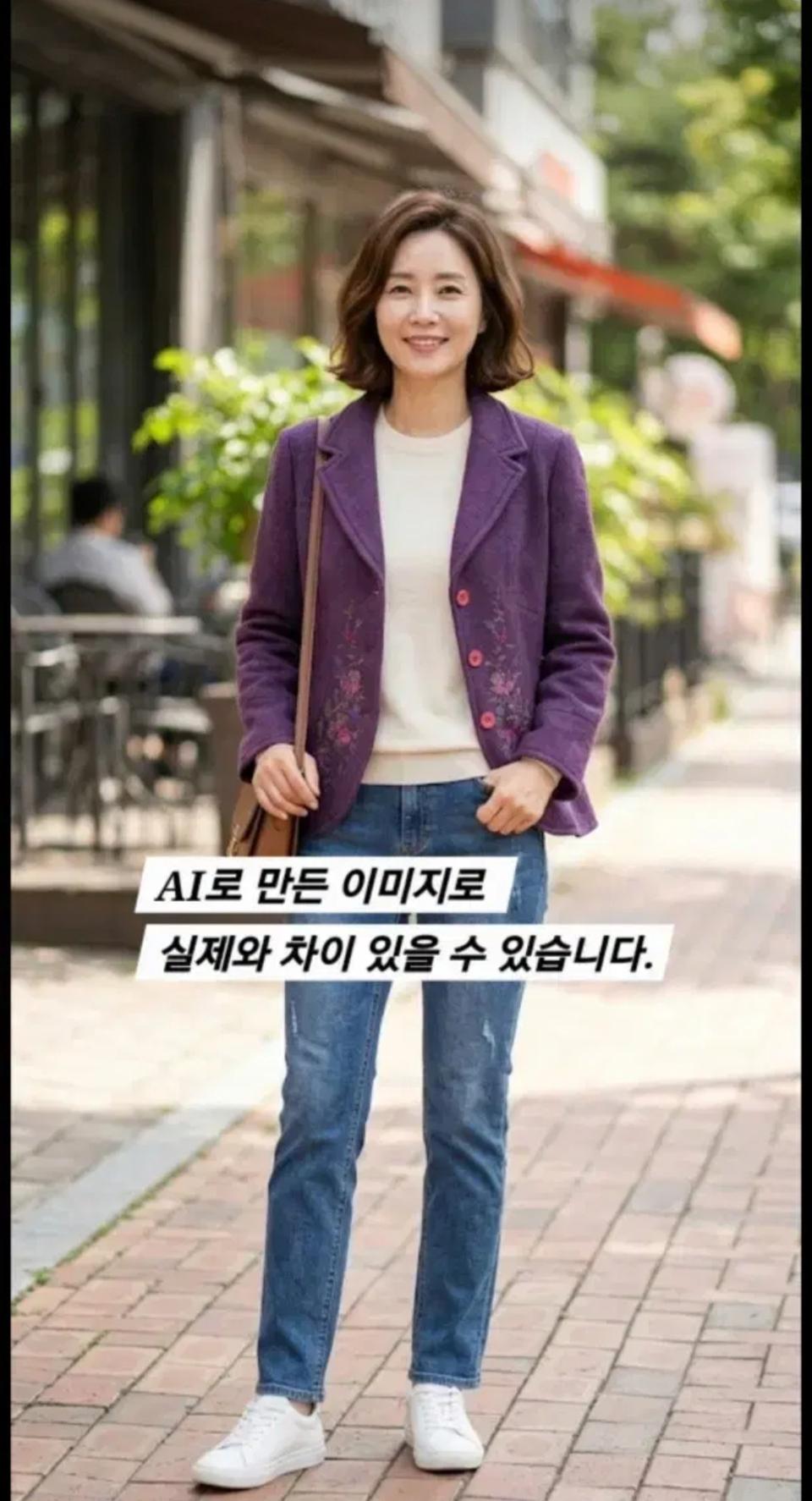 55) 설윤형 순모 자수 자켓