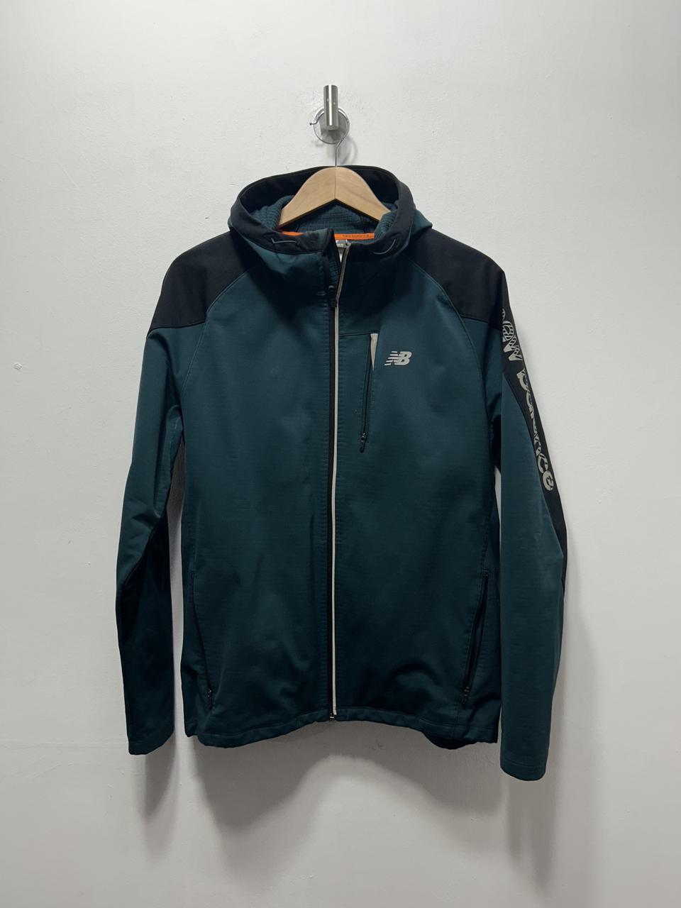 뉴발란스 후드집업 에메랄드 컬 바람막이 XL 105