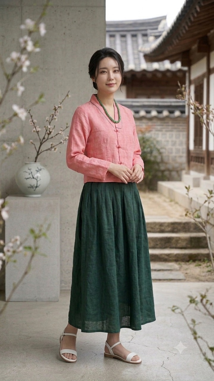* 천연염색 천연 모시 자켓     ( 새 상 품 )