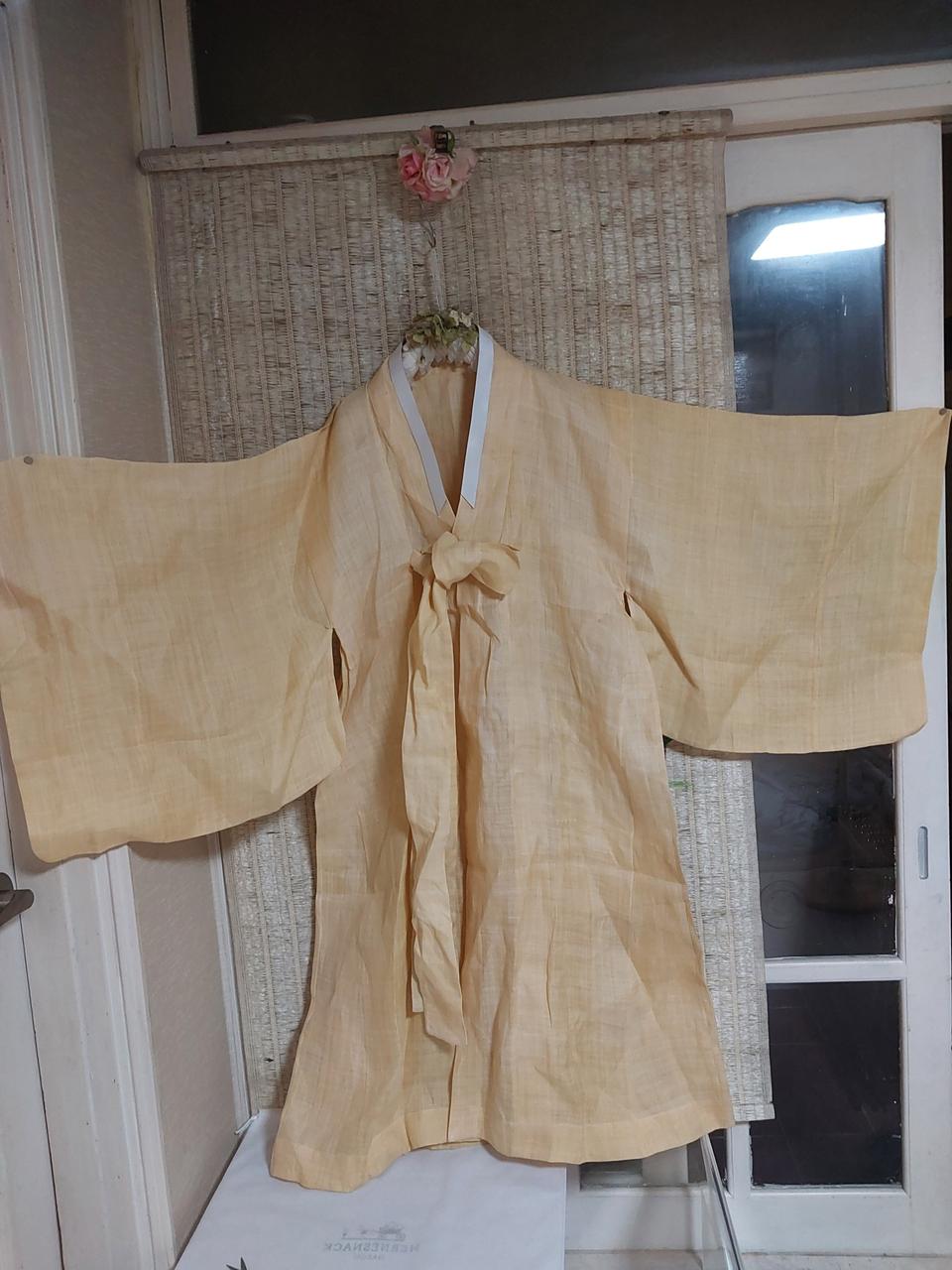 삼베 마 남성 도포 고급스러운 전통 한복
