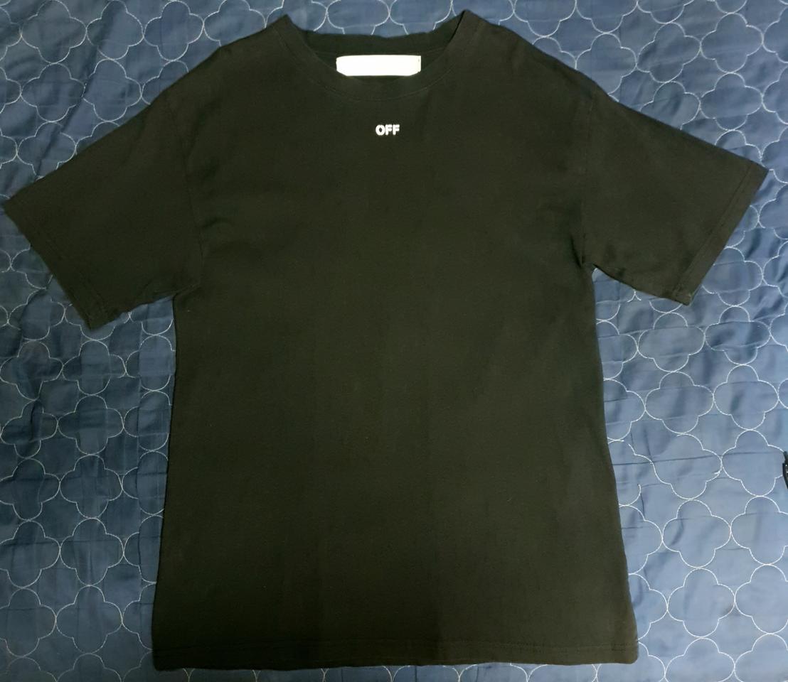 오프화이트 18ss 애로우 백프린팅 루즈핏 반팔티 블랙 (S)