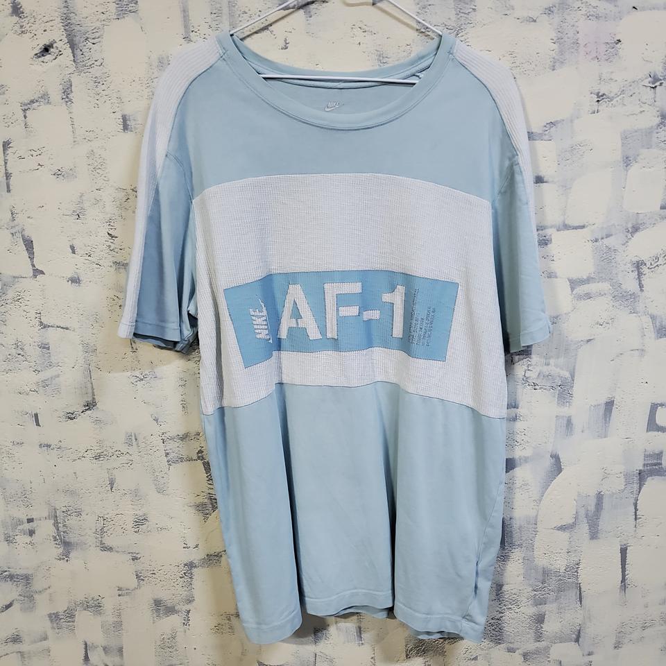 나이키 AF-1 반팔 티셔츠 연한 하늘색 L
