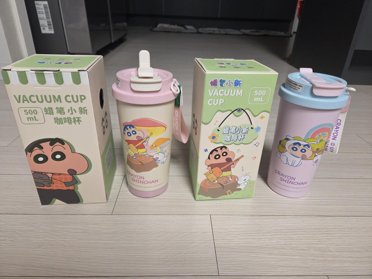못말리는 짱구 신짱 보냉병 컵 텀블러 스테인레스 500ml