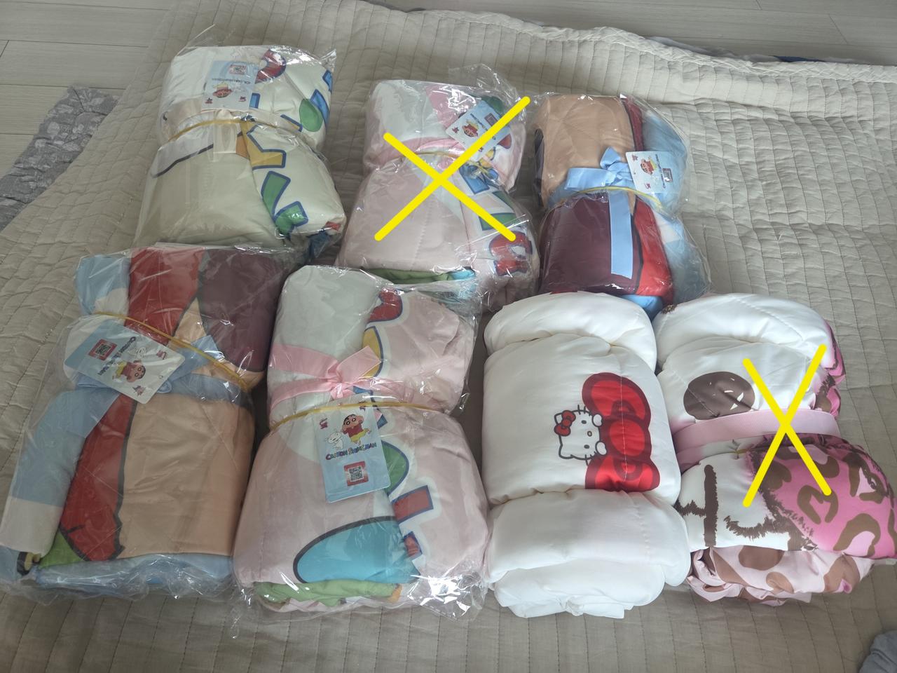 헬로키티 & 짱구 냉감이불