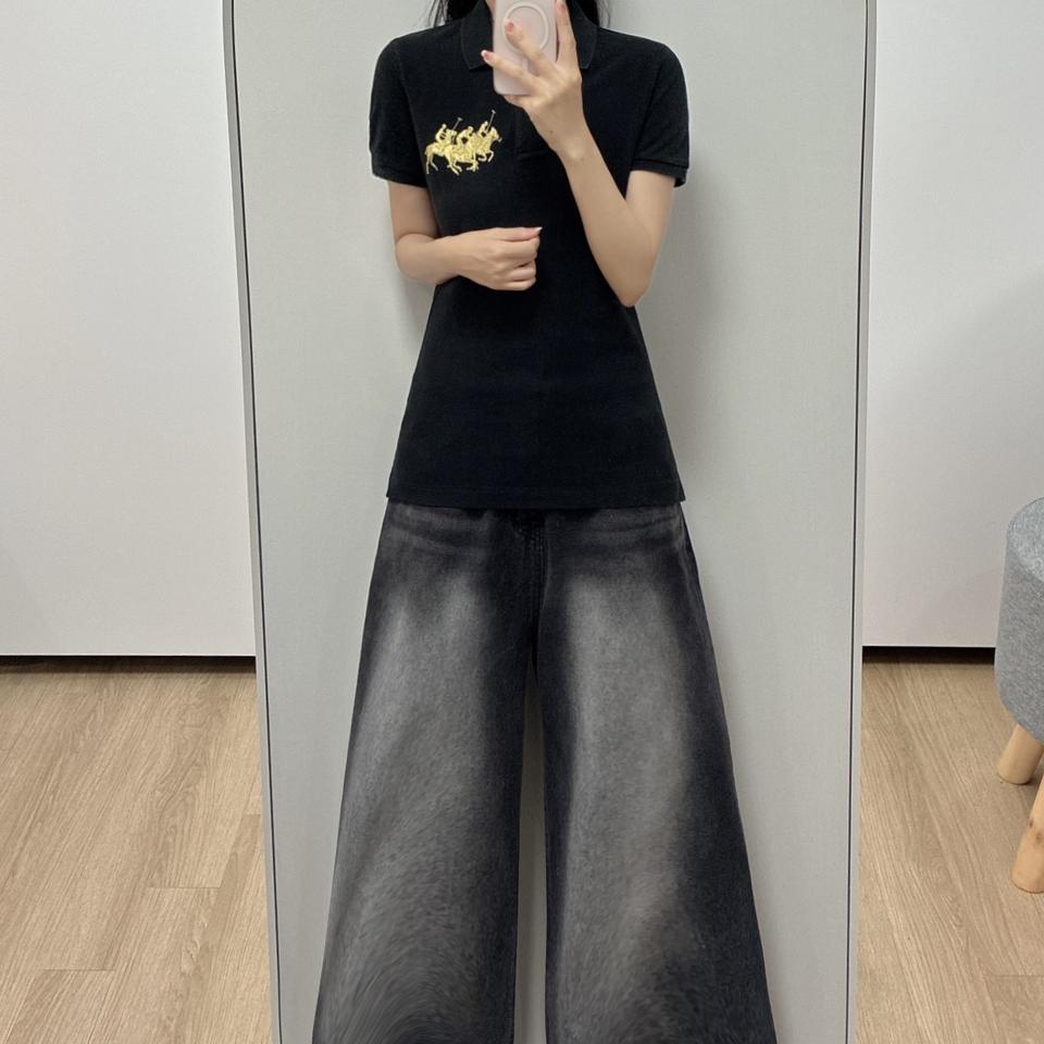 폴로 랄프로렌 골드 빅포니 치프키프 블랙 카라 반팔 티셔츠