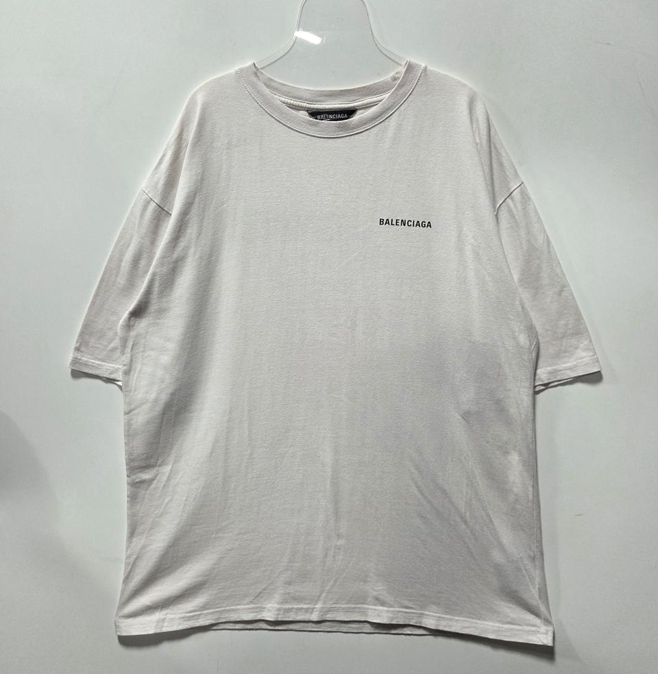 발렌시아가 로고 오버 반팔 티셔츠 26070319