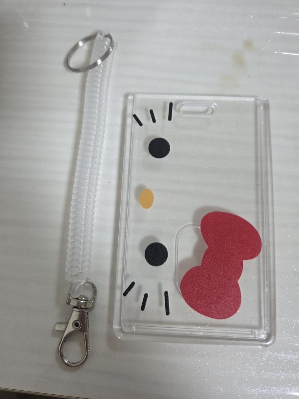 키티 아크릴 카드홀더