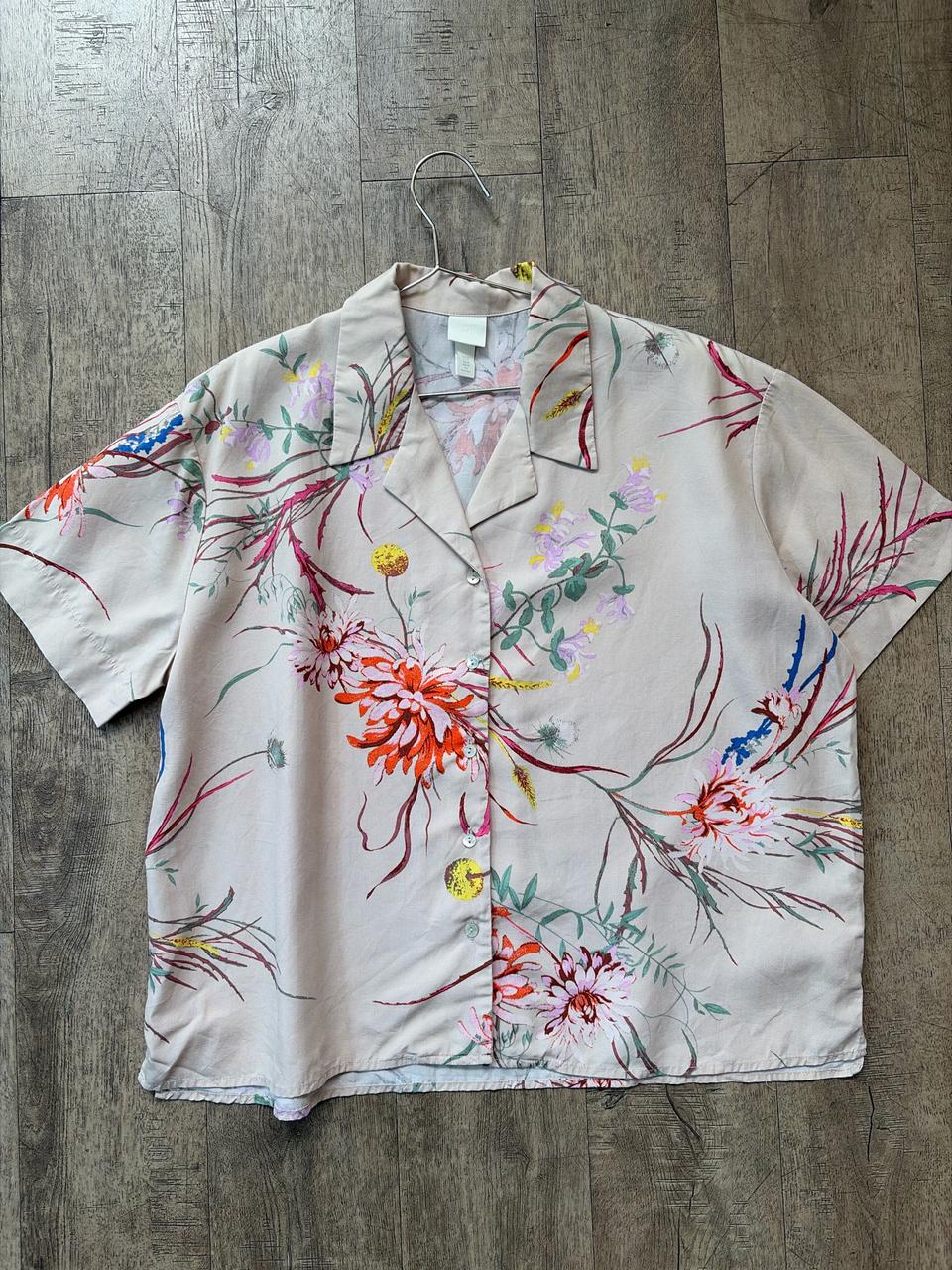 H&M 플로럴 셔츠 M