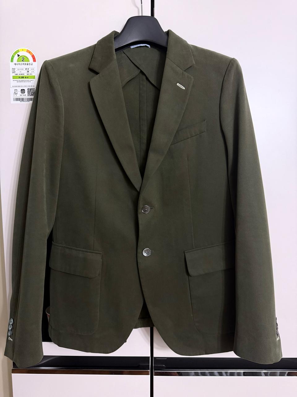 GANT 간트 코튼 블레이저 카키색 50사이즈