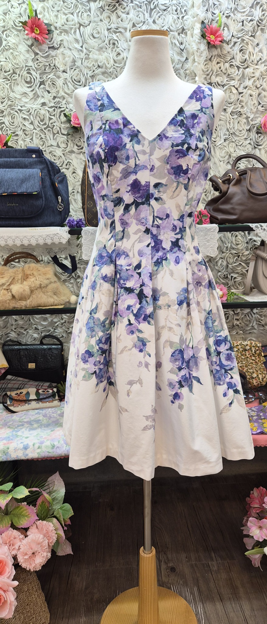LAUREN RALPH LAUREN 로렌 랄프 로렌 면 핀턱 원피스 66