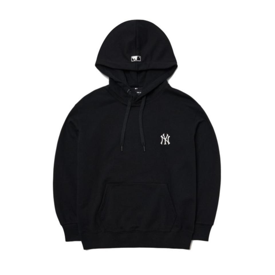 공용 MLB 베이직 스몰로고 오버핏 후드티