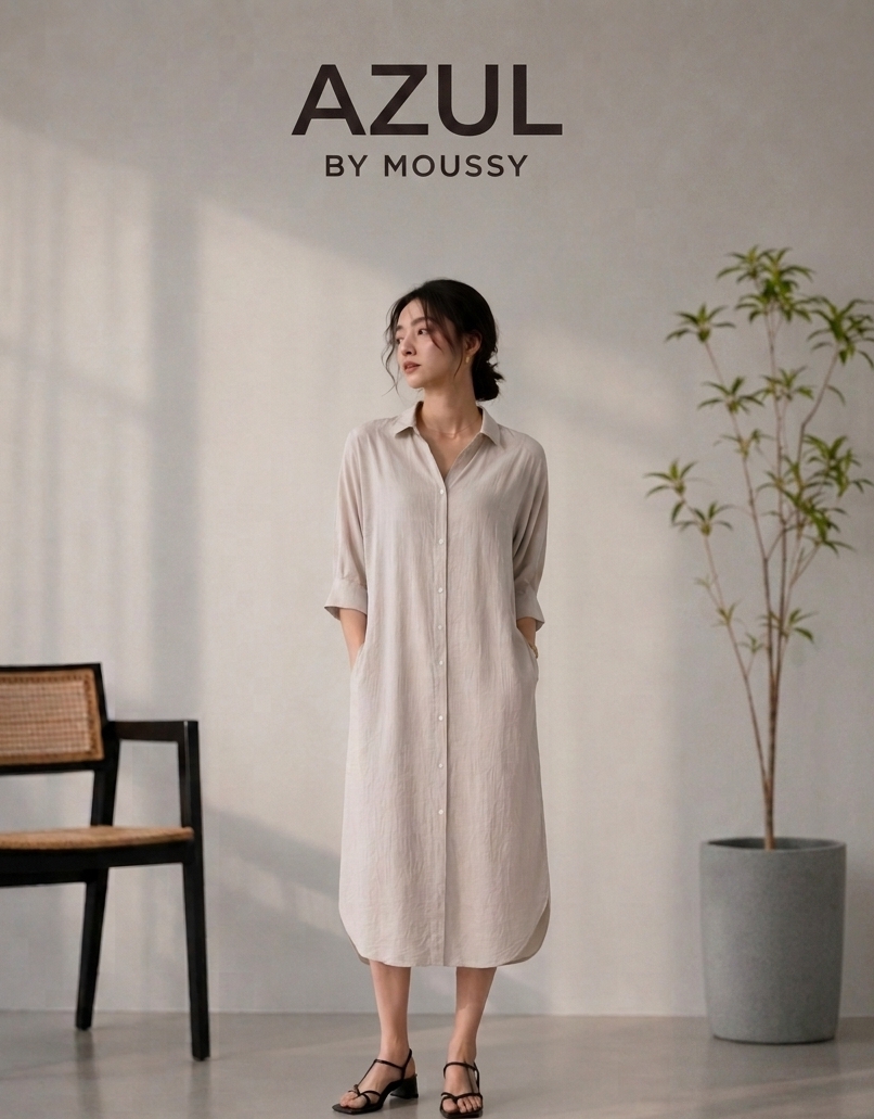AZUL BY MOUSSY 셔츠 원피스 & 롱셔츠
