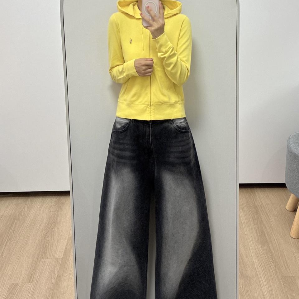 폴로 랄프로렌 옐로우 코튼 후드집업