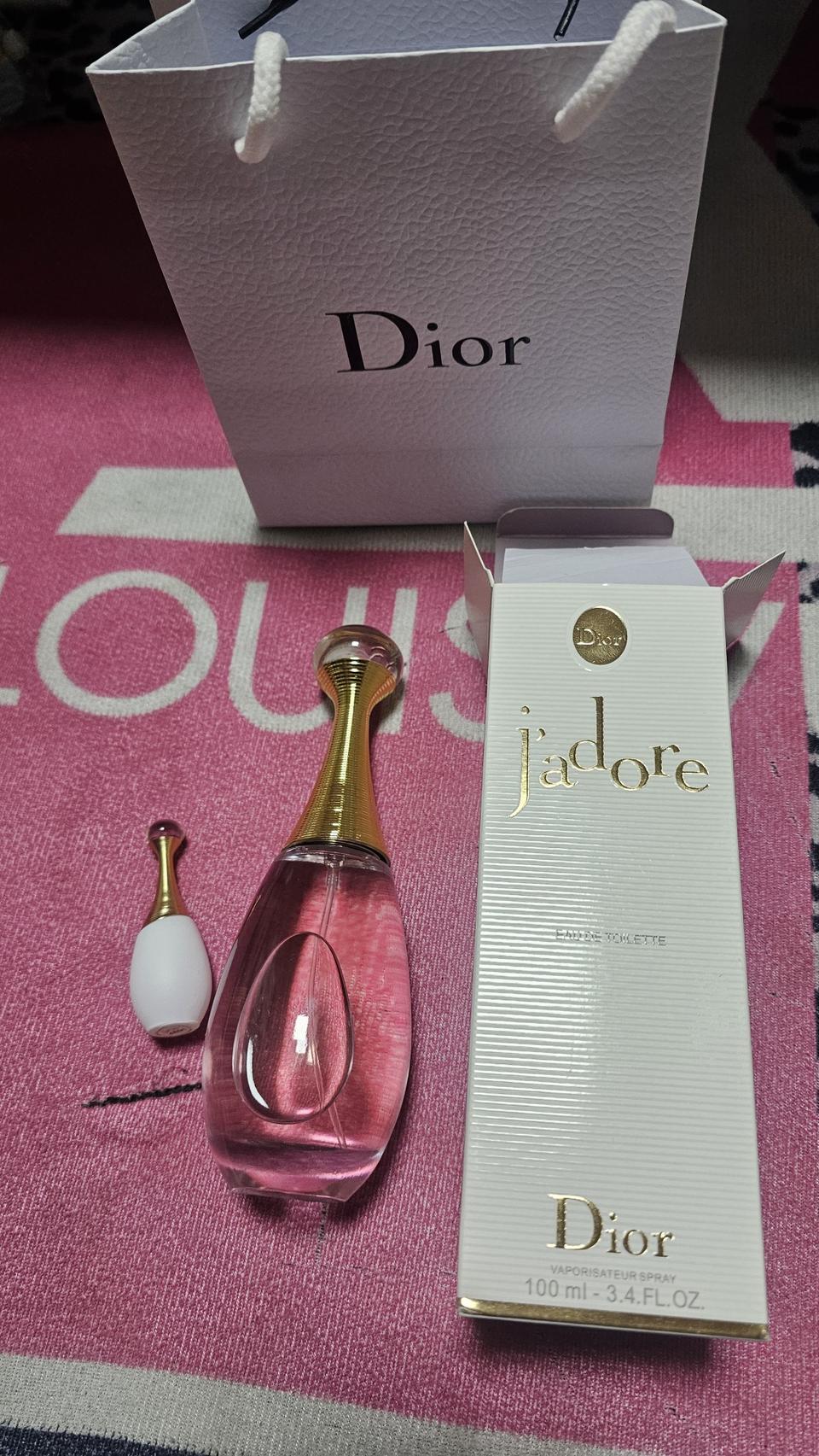 디올 쟈도르 오드퍼퓸 100ml + 5ml 여성향수 미개봉 새상품 쇼핑백