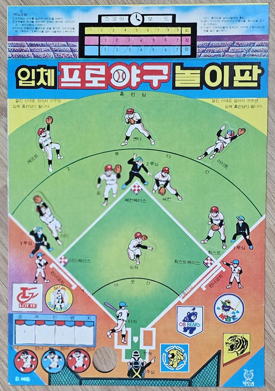 1982년 입체 프로야구 놀이판