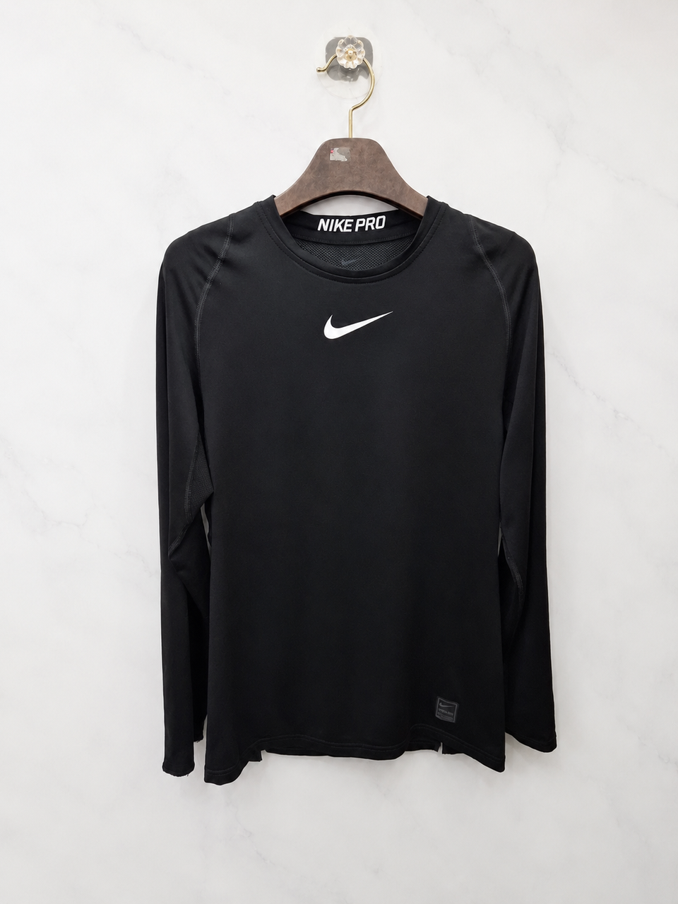 XL,105)) NIKE PRO 나이키 프로 긴팔티셔츠! 블랙&화이트~