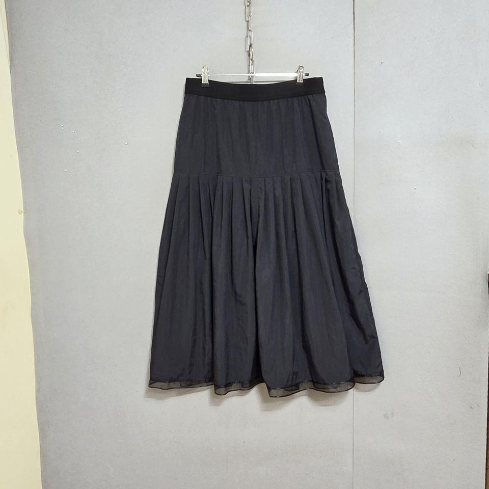 고급스런느낌 블랙 롱스커트 M  n7712