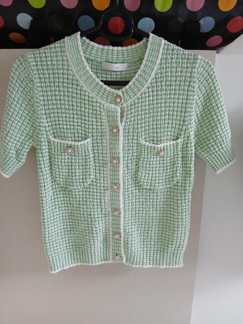 jj지고트 반팔 가디건