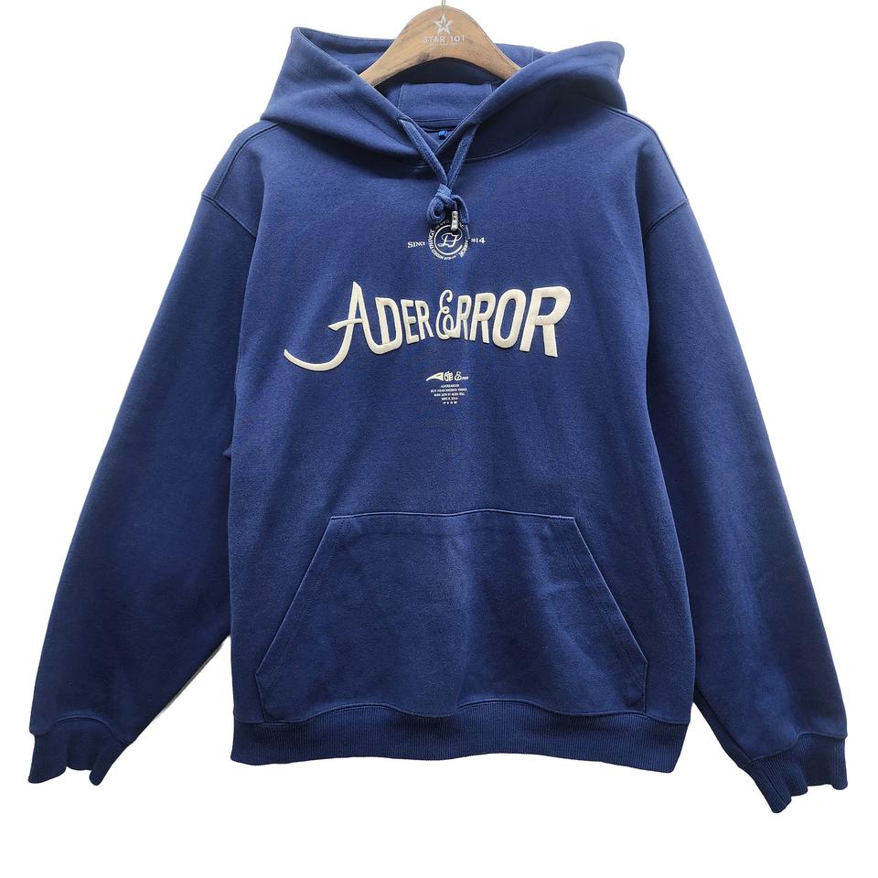 [A1] Ader Error 아더에러 베리프 로고 후드 네이비