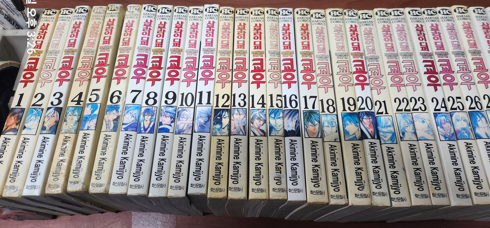 [만화책/중고]사무라이 디퍼 쿄우 1~38권(완결)/무료배송