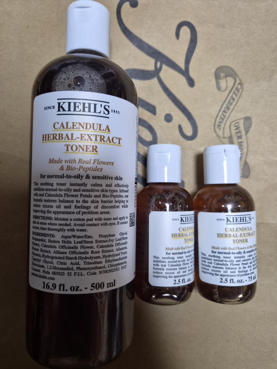 키엘 칼렌듈라 토너 500ml +150ml 증정 미개봉 새상품