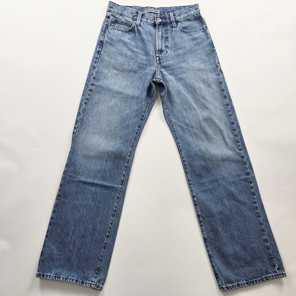 유니클로 청바지 캐주얼 일자 워싱 데님팬츠 사이즈27 R6445