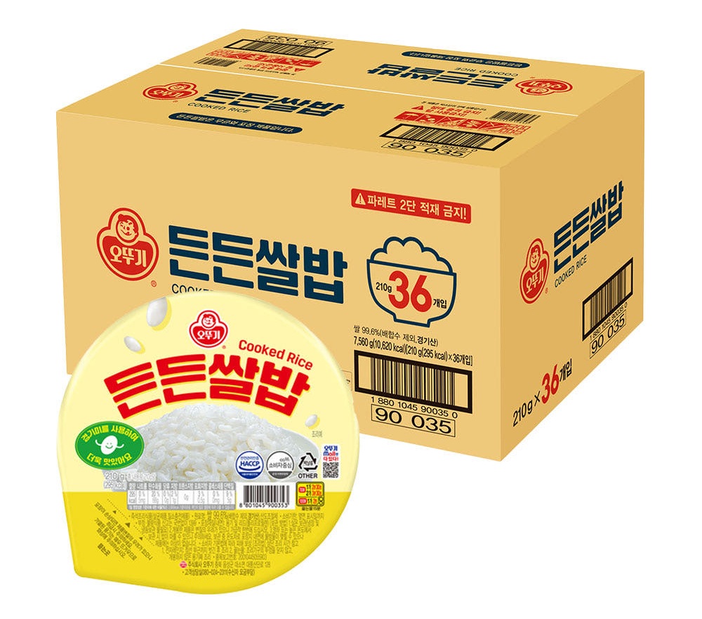 오뚜기밥 210g 36개 즉석밥 백미 경기미