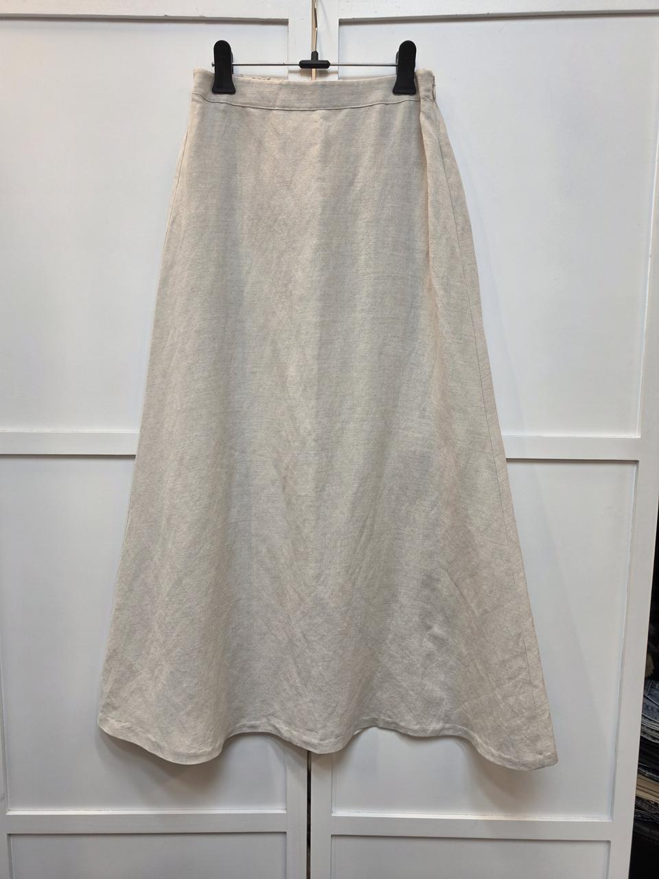 pavdress 파브드레스 심플 베이지 린넨혼방 스커트