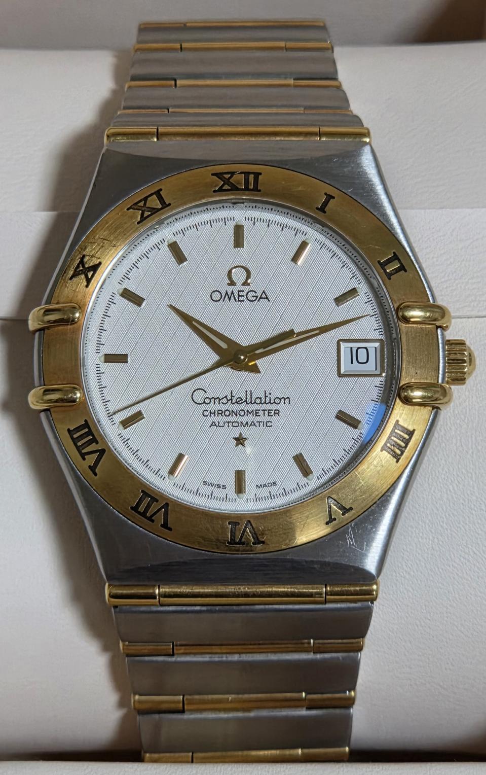 오메가 컨스틸레이션 18k-골드(금) 풀바 콤비 (오토매틱) 35.5mm