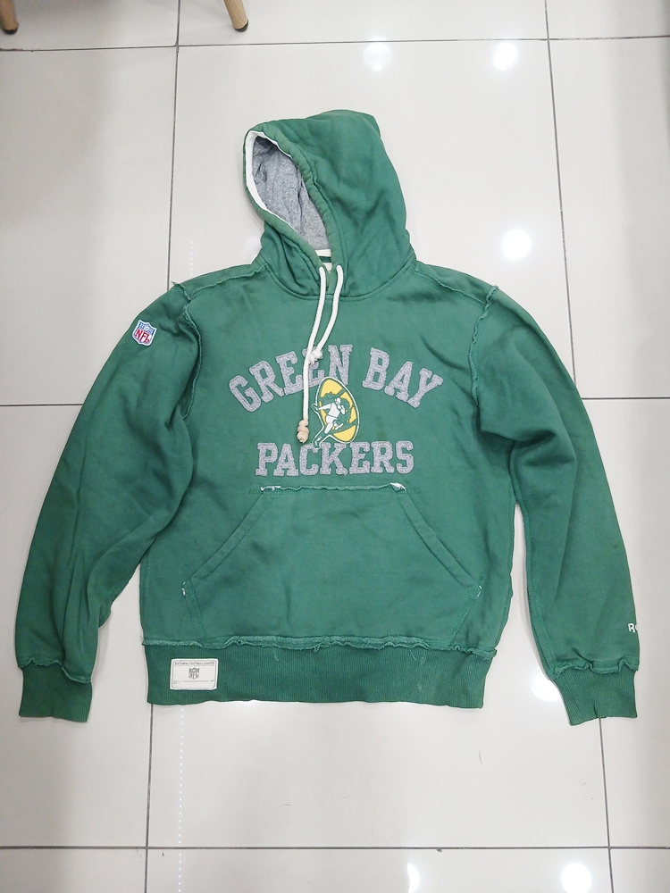리복 NFL 그린베이 XL 빈티지 기모후드티셔츠 녹색 중고 