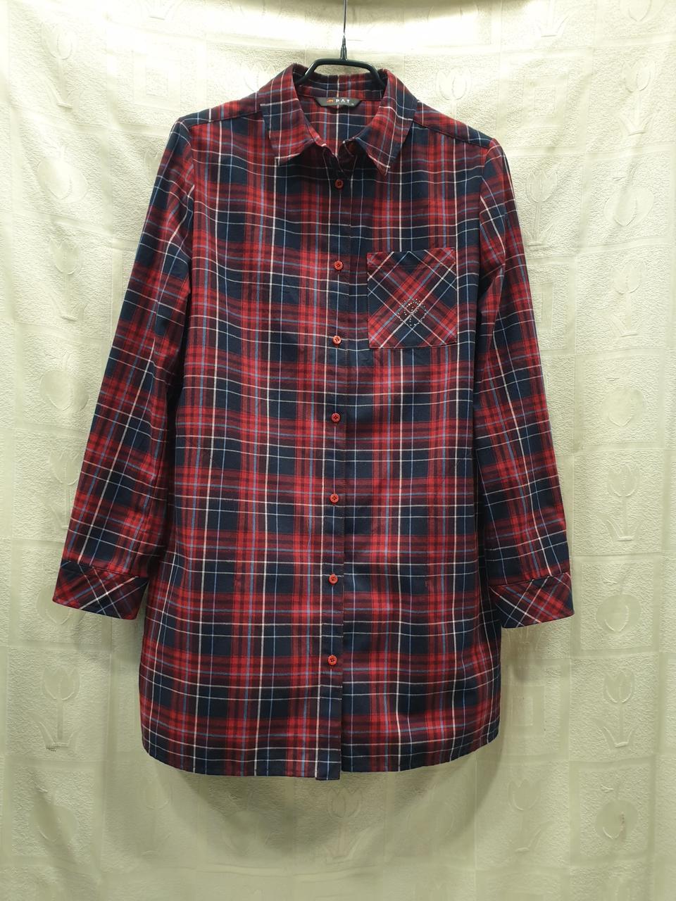 거의새거) PAT 체크 롱 셔츠형 코트 95
