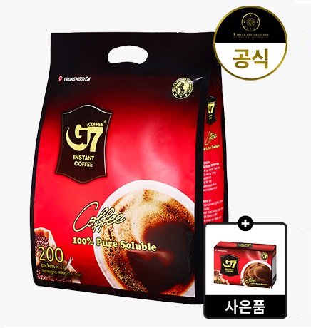 G7 베트남 블랙커피 200개 +15개