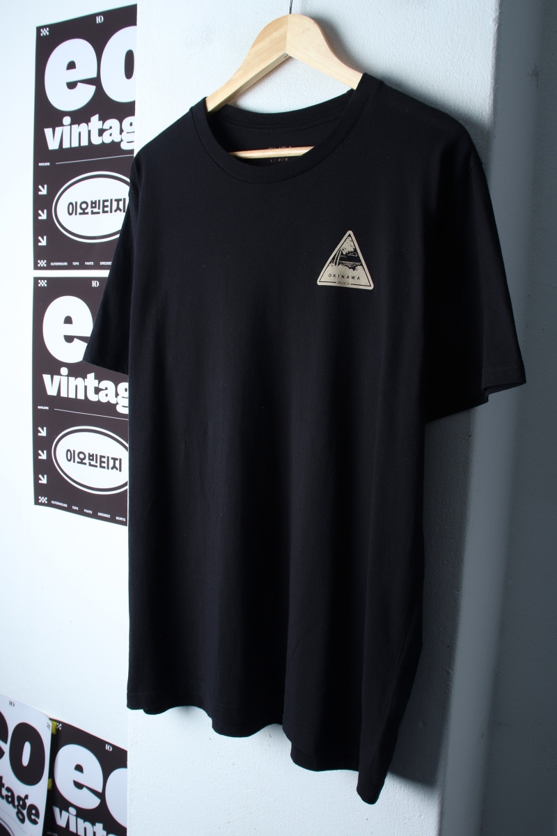 (L-XL) 루카 반팔 티셔츠 오키나와 블랙 올드스쿨-H34599