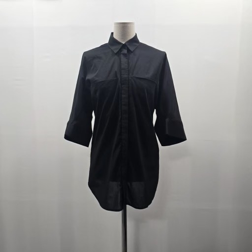 0123 MICHAA 미샤 블랙 7부 셔츠 블라우스