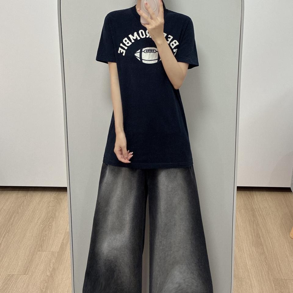 아베크롬비 자수로고 딥네이비 반팔 티셔츠