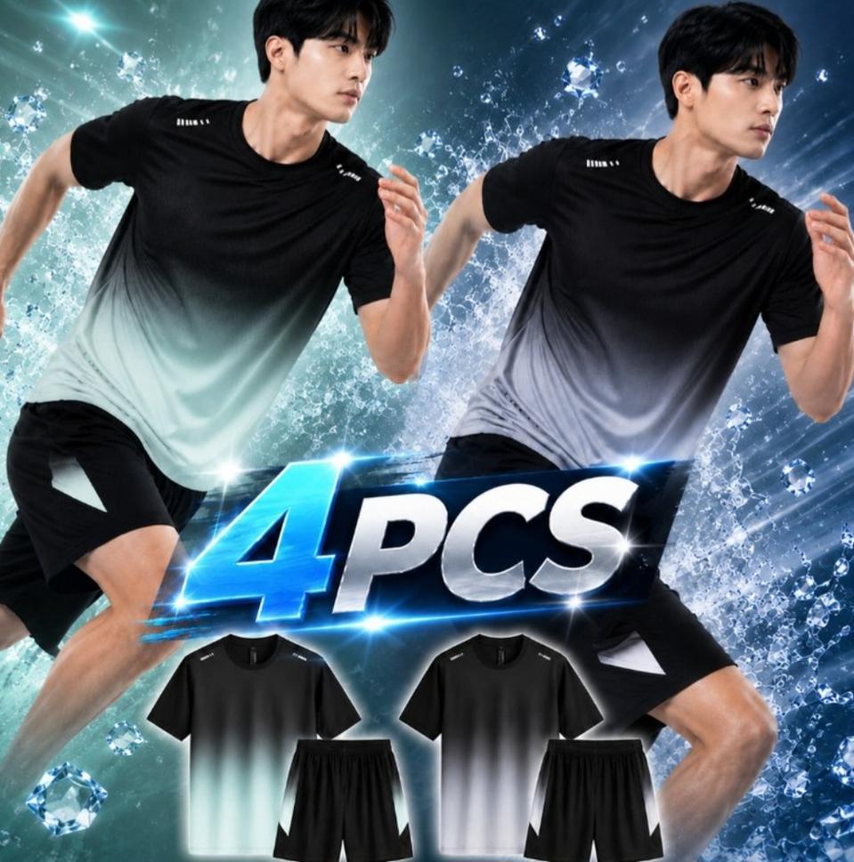 1+1 쿨링 기능성 트레이닝 상하의세트 2세트