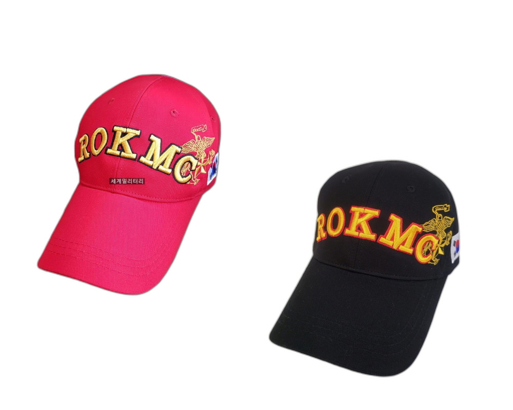 ROKMC 자수 모자 (빨강,검정)
