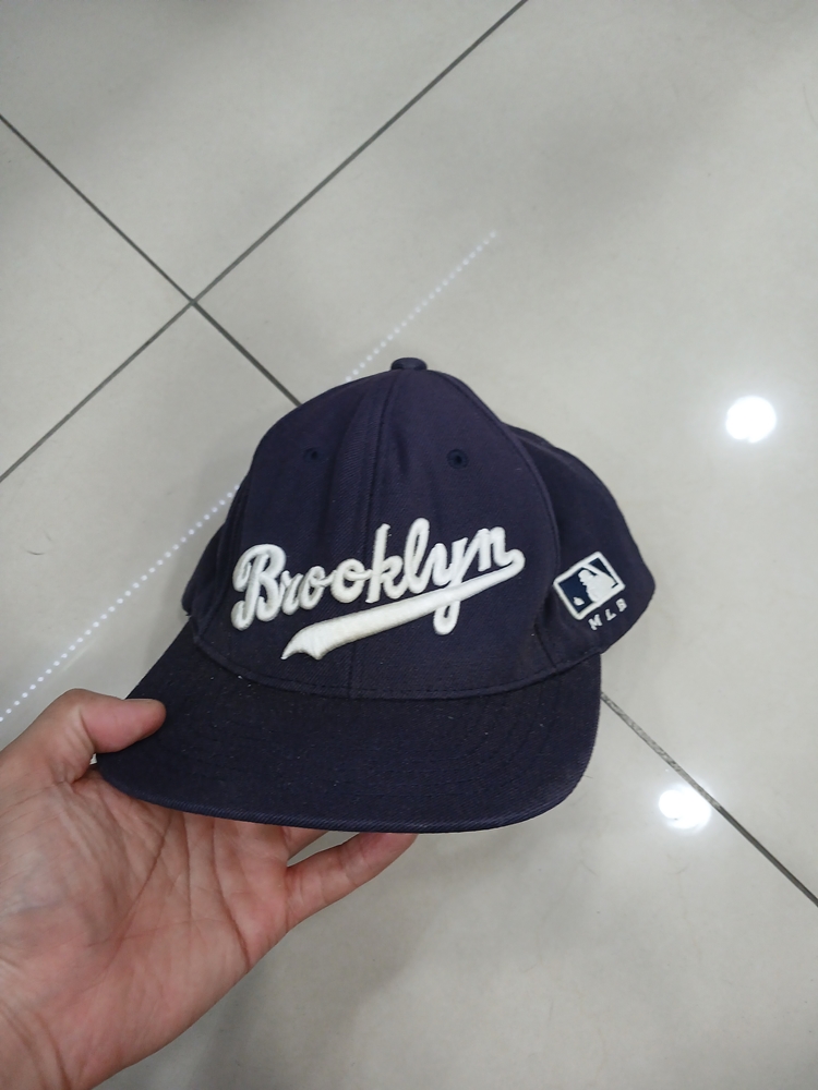 MLB 브루클린 약S사이즈정도 중고 오염 야구모자 작업복 