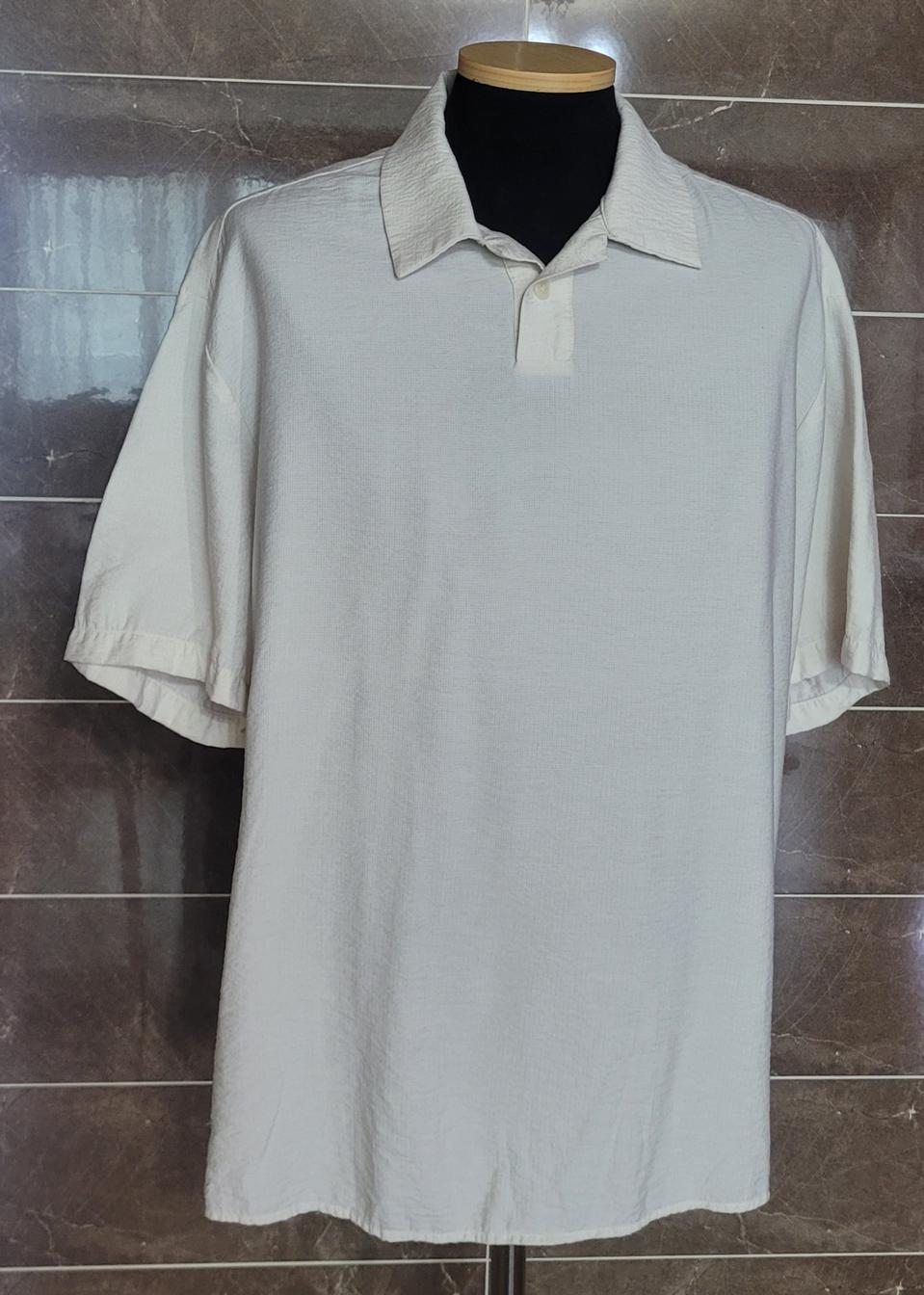(남성100-105사이즈)마인드브릿지 아이보리 카라티(레이온84)