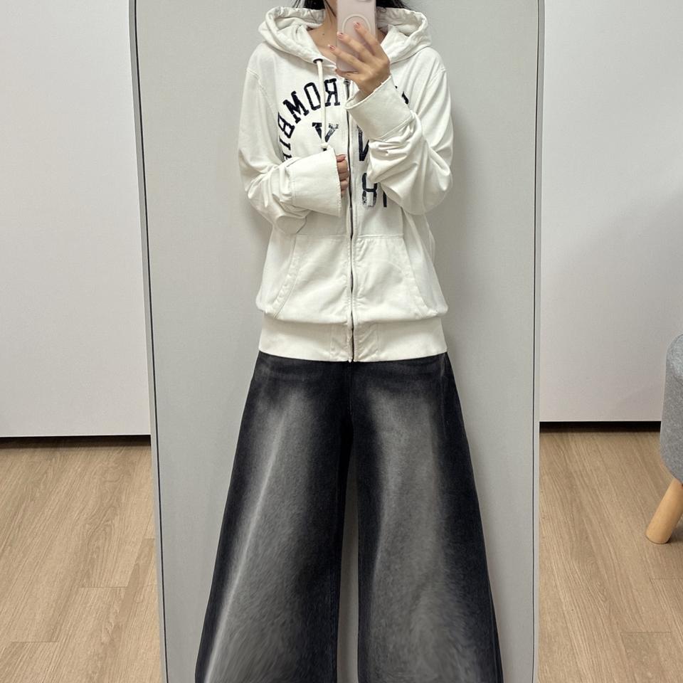 아베크롬비 NY 화이트 후드집업