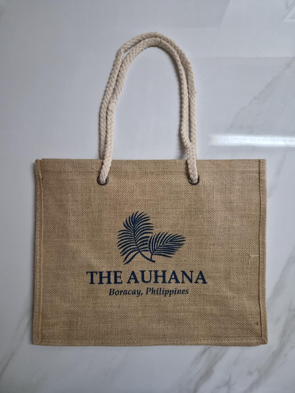 AUHANA 럭셔리 리조트_황마 빅 토트백