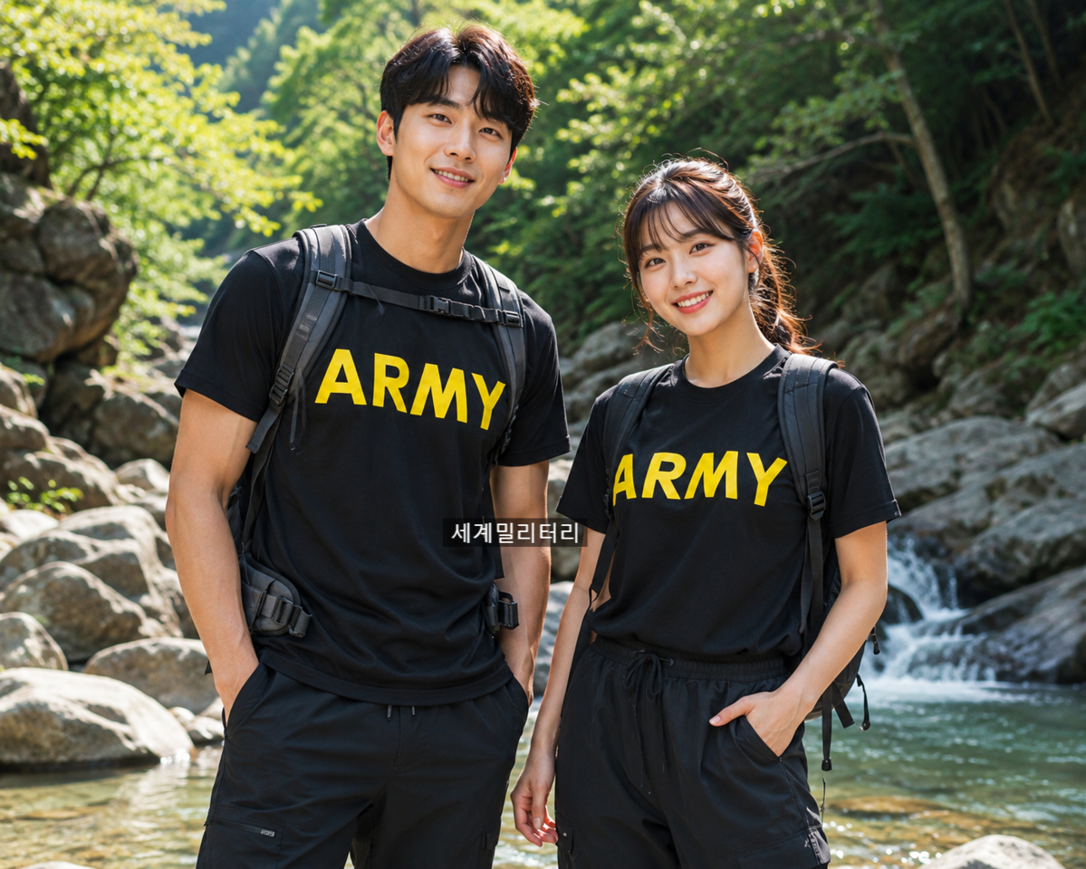 미군 지급용 오리지날 ARMY APFU 신형 반팔 티셔츠