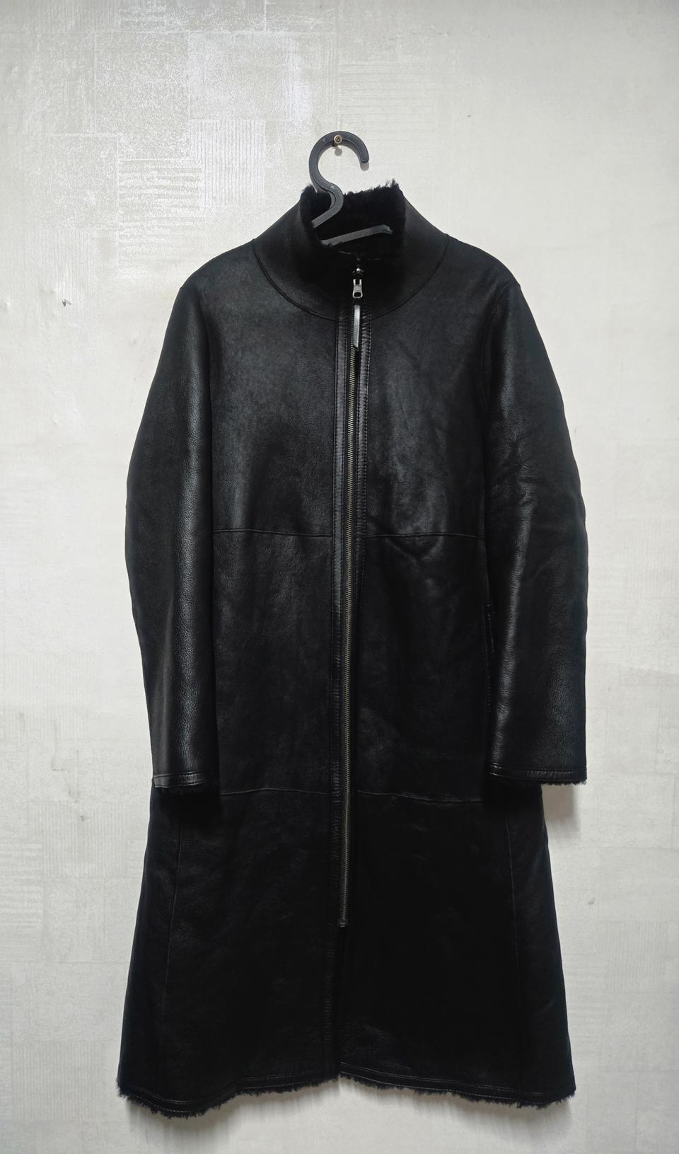 셀럽샵 리버시블 양가죽 리얼 무스탕 롱코트 44~날씬55