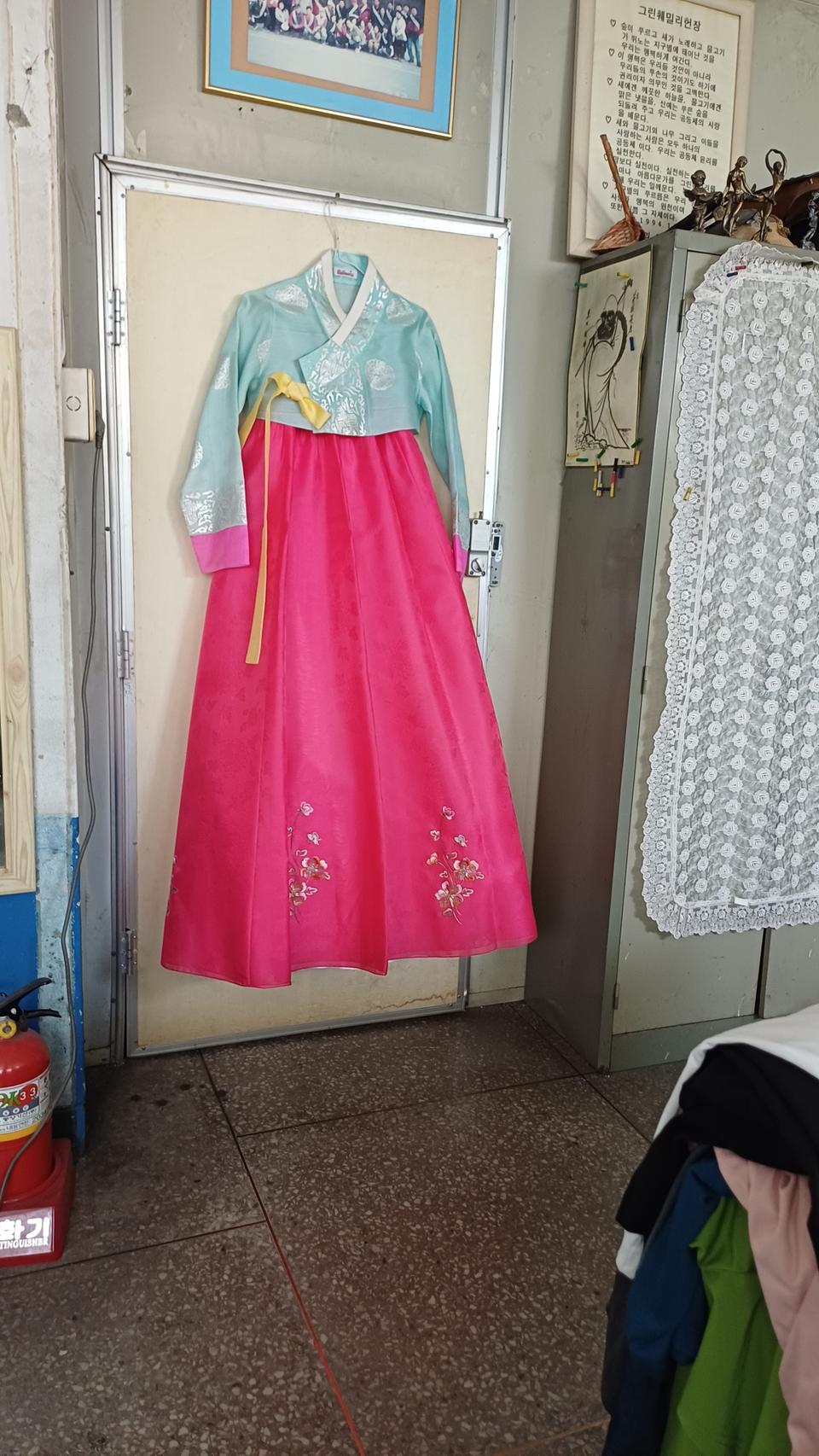 여성한복55싸이즈본경치마길이124센치