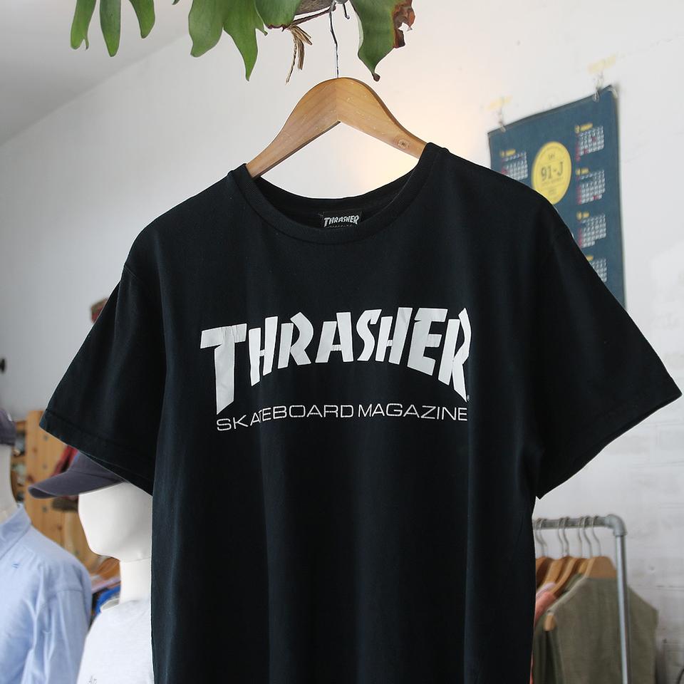 (착용컷) THRASHER 프린팅 반팔 티셔츠 (남성용 98)