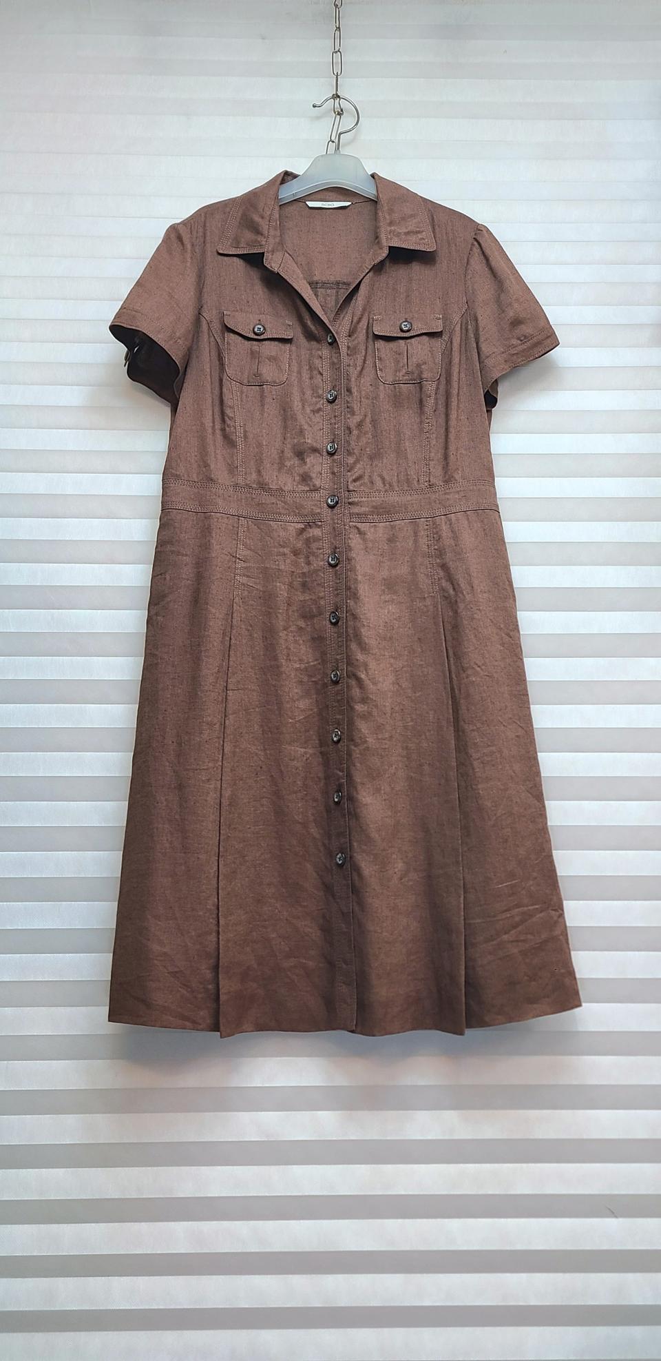 BCBG> 린넨100 롱원피스