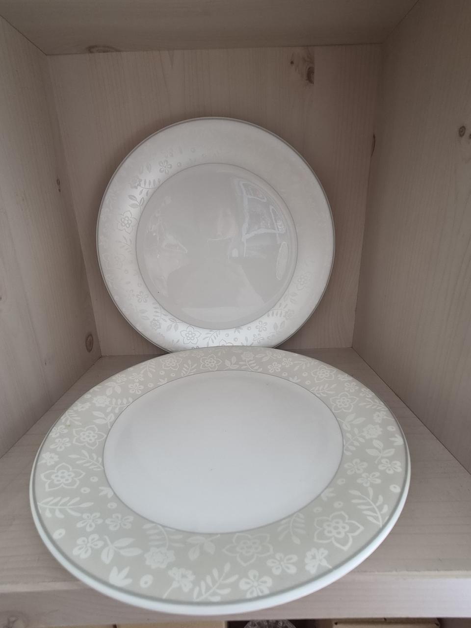 한국도자기  대접시2장